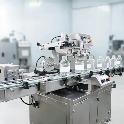 automatic round bottle labeling machine